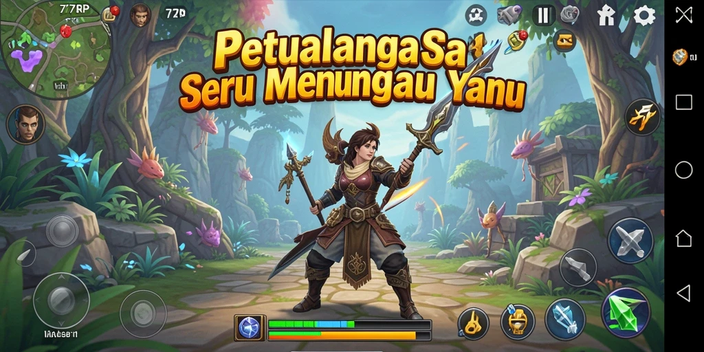 Gameplay seru di dunia petualangan 77RP.
