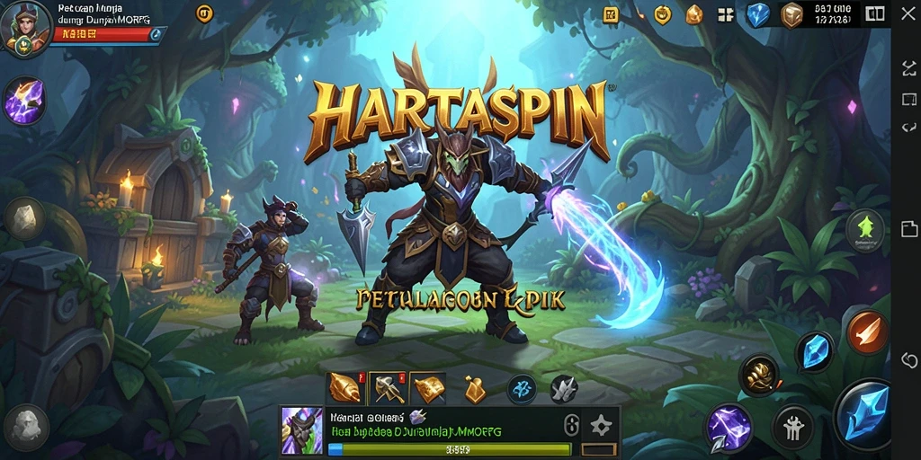 Tampilan gameplay HARTASPIN dengan grafik menakjubkan dan aksi seru.