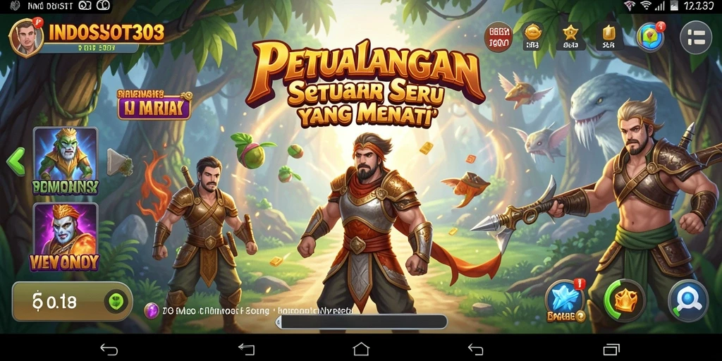 Screenshot gameplay INDOSLOT303 menampilkan momen petualangan mendebarkan.