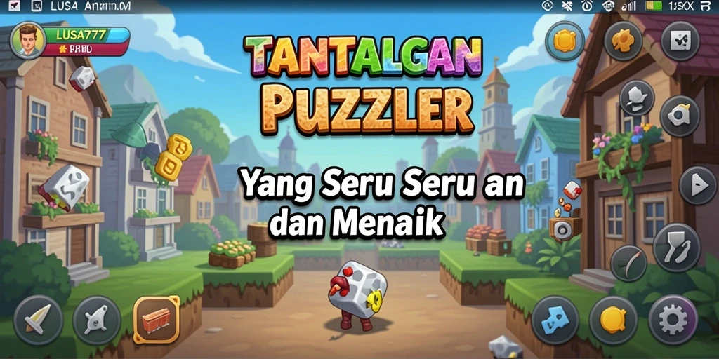 Tampilan gameplay LUSA777 yang seru dan menantang teka-teki.