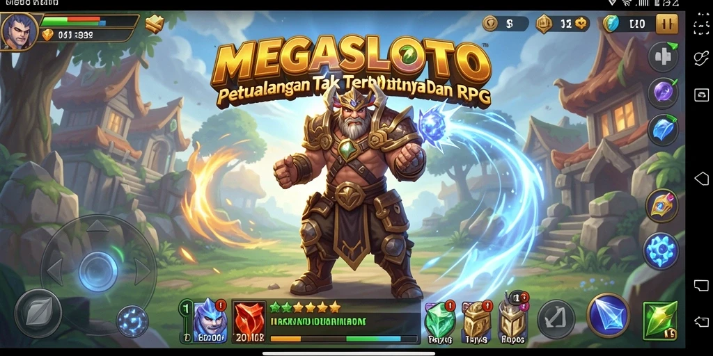 Tampilan gameplay RPG yang seru dan imersif di MEGASLOTO.