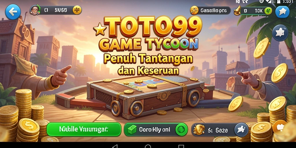 Tampilan gameplay TOTO99 yang menampilkan manajemen bisnis yang seru.
